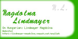 magdolna lindmayer business card